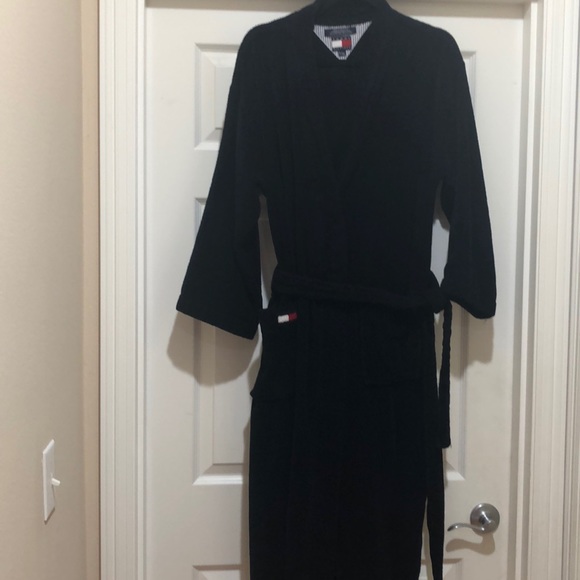 Tommy Hilfiger Other - Tommy Hilfiger Dark Blue Long  Robe Size L/XL